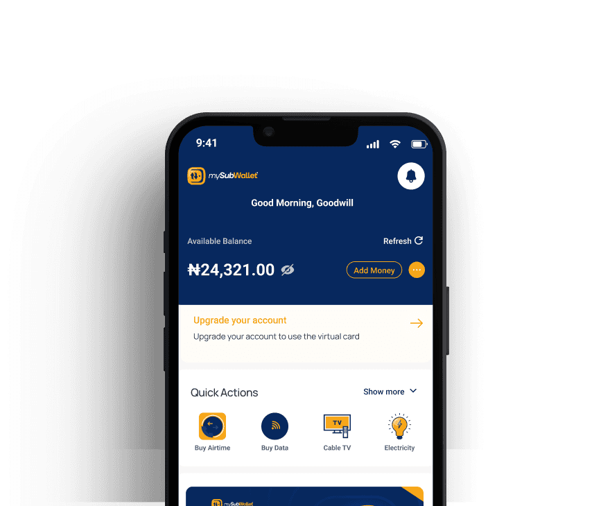 MySubWallet Dashboard